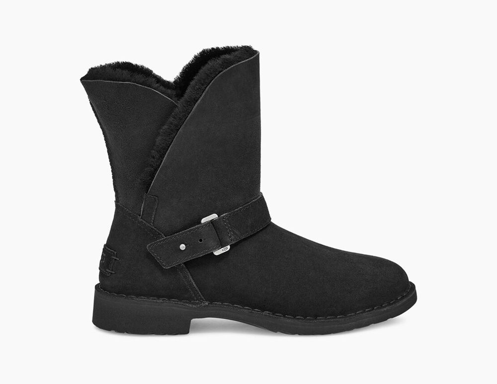 Ugg Syden - Womens Short Boots - Black - NZ (7420OSHNP)